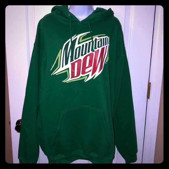 Womens Mountain Dew Hoodie Sweatshirt 